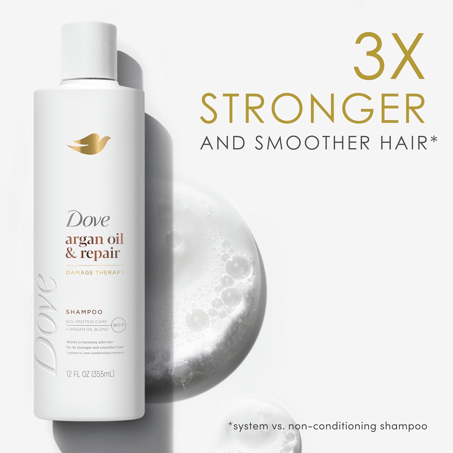 Dove Argan Oil Shampoo for Fine Hair – Thoughtful Haircare Gift for Her, 12 Fl Oz