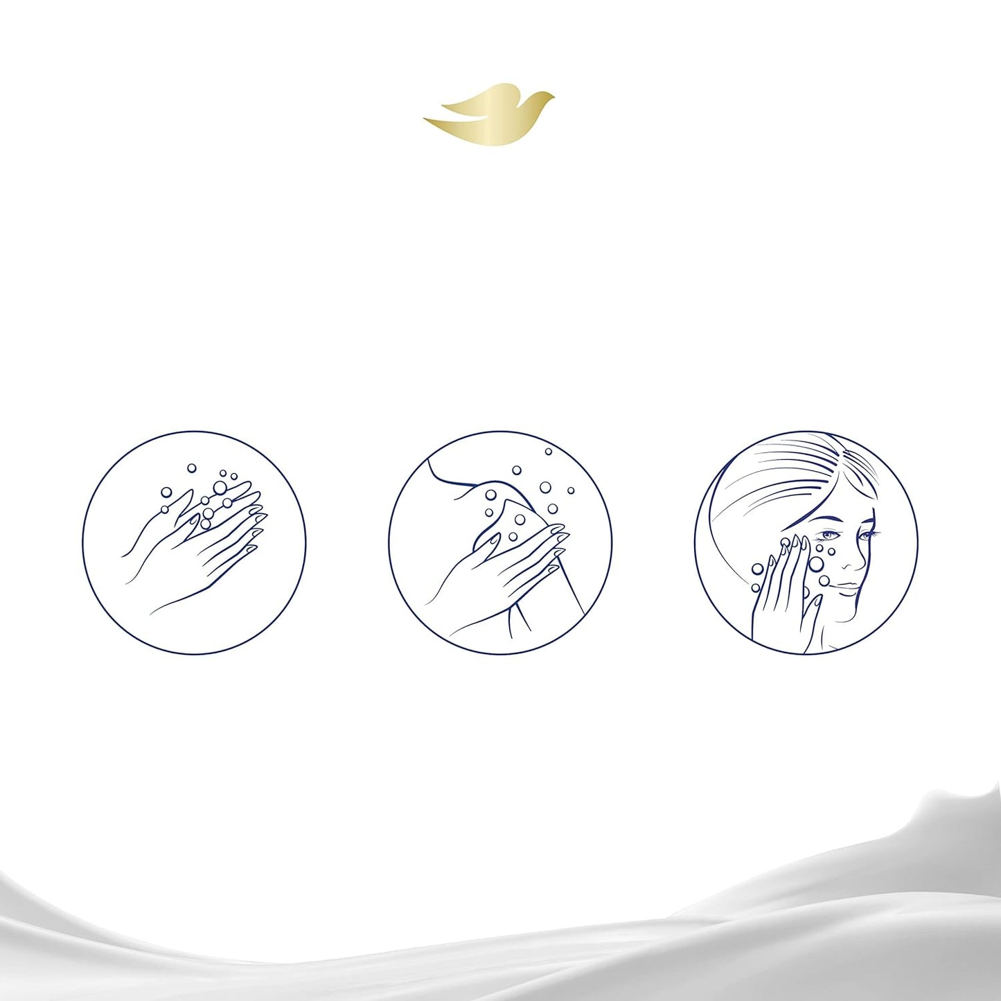 Dove Beauty Bar Soap with Shea Butter – One Bar Replaces Three Bottles, Streamlined Bathroom Countertop Cleanser