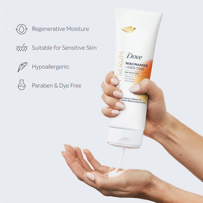 Dove Body Cream Serum Niacinamide + Even Tone – Premium Anti-Pigmentation Body Treatment for the Vanity