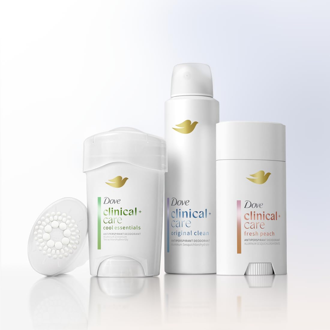 Dove Clinical + Care Cool Essentials Dry Spray – Premium 7% Serum Antiperspirant for the Discerning Professional, 3.8 oz