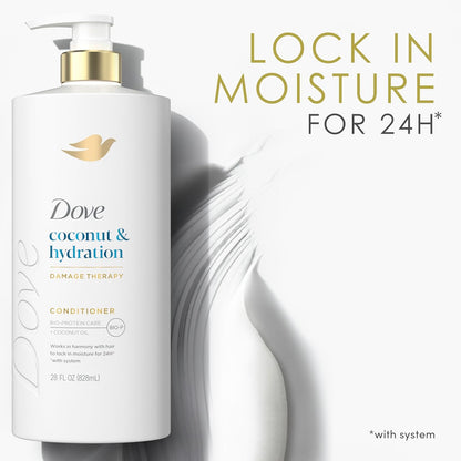 Dove Conditioner Coconut & Hydration – Coconut Scented Haircare for Relaxing Shower Ritual, Dry Hair