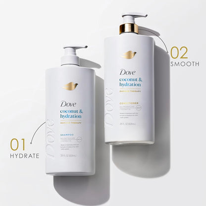 Dove Conditioner Coconut & Hydration – Coconut Scented Haircare for Relaxing Shower Ritual, Dry Hair