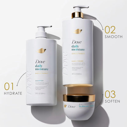 Dove Conditioner Daily Moisture 28 oz – Premium Hyaluronic Serum Hair Repair for an Elevated Vanity Counter