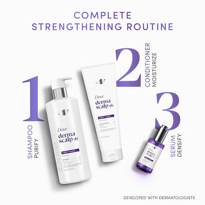 Dove Derma Scalp Density Boost Shampoo – Calming Scalp Therapy for Stress-Related Hair Loss, Restorative Wash