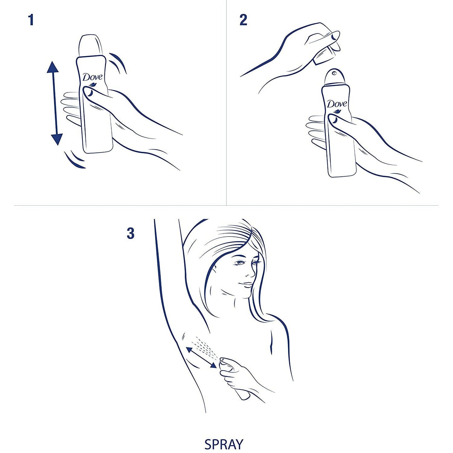 Dove Dry Spray Antiperspirant Sheer Fresh – Thoughtful Birthday Gift for Her with Invisible 3-Pack Value