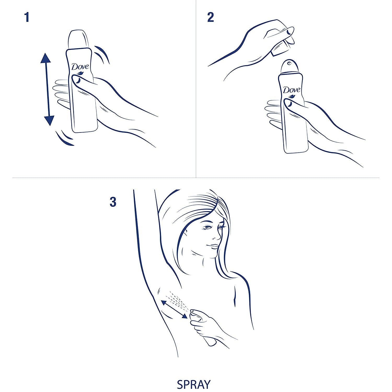 Dove Dry Spray Antiperspirant Sheer Fresh – Thoughtful Birthday Gift for Her with Invisible 3-Pack Value
