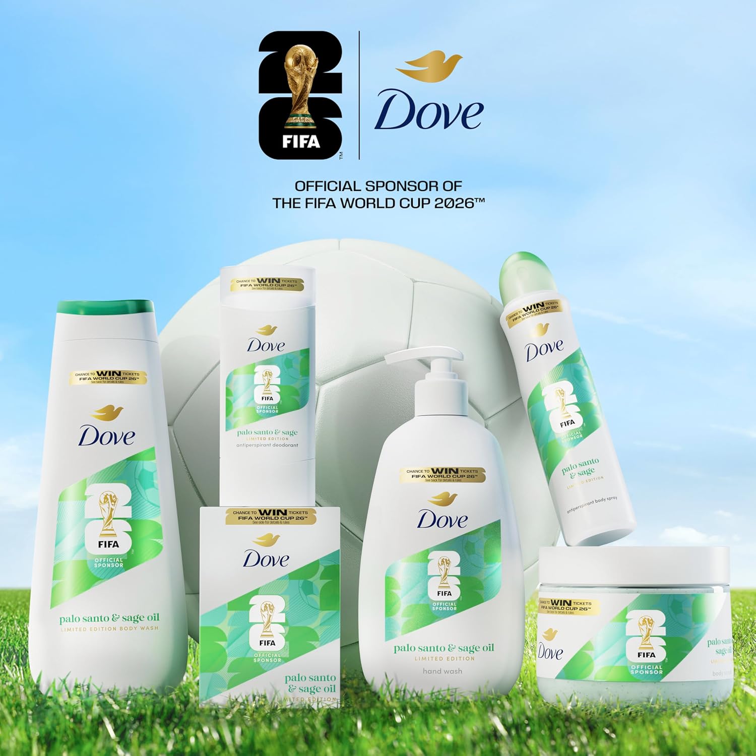 Dove Dry Spray Palo Santo & Sage – 72-Hour Sweat Protection for Post-Shave Underarm Care and Mindful Self-Care Rituals