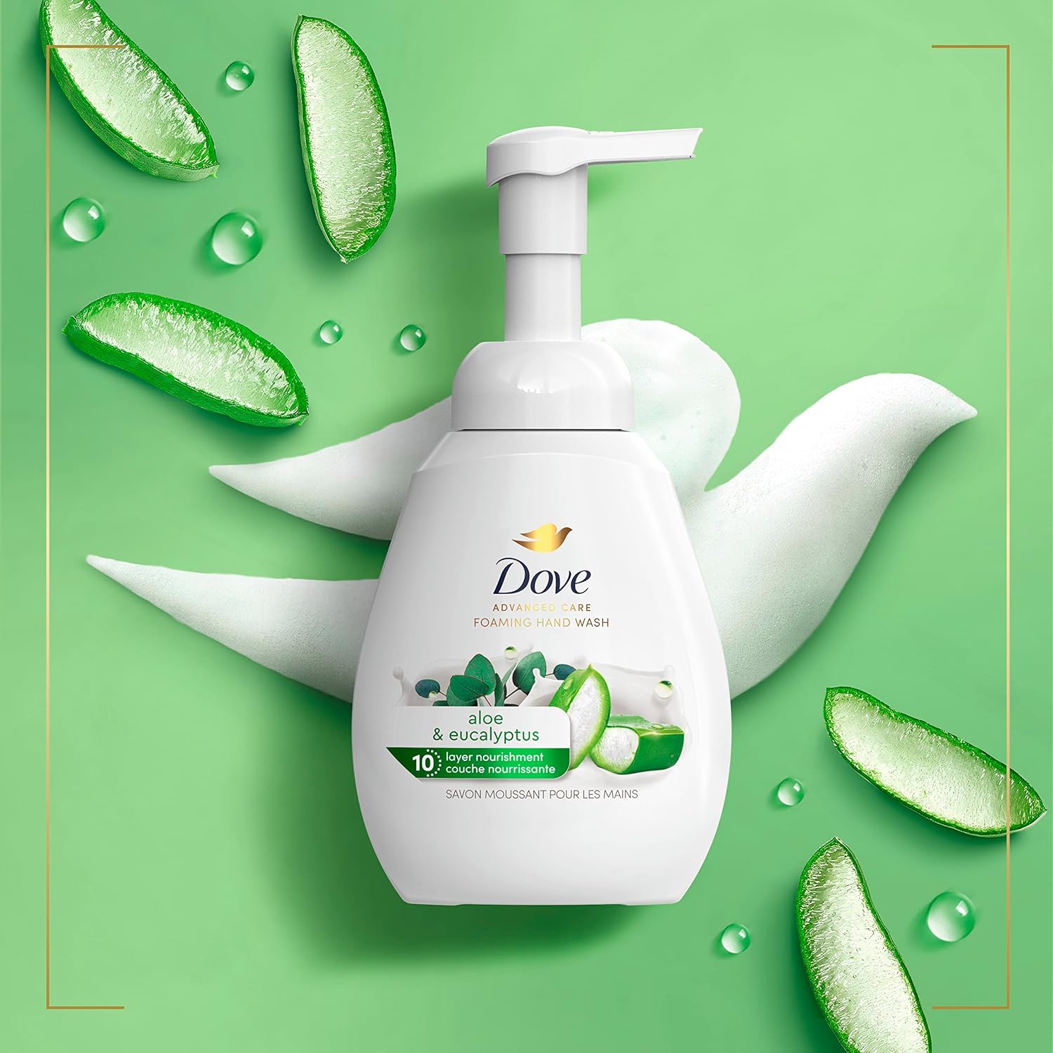 Dove Foaming Hand Wash 4 Count – Gentle Sulfate-Free Hand Soap Safe for Kids and Sensitive Skin in Every Bathroom