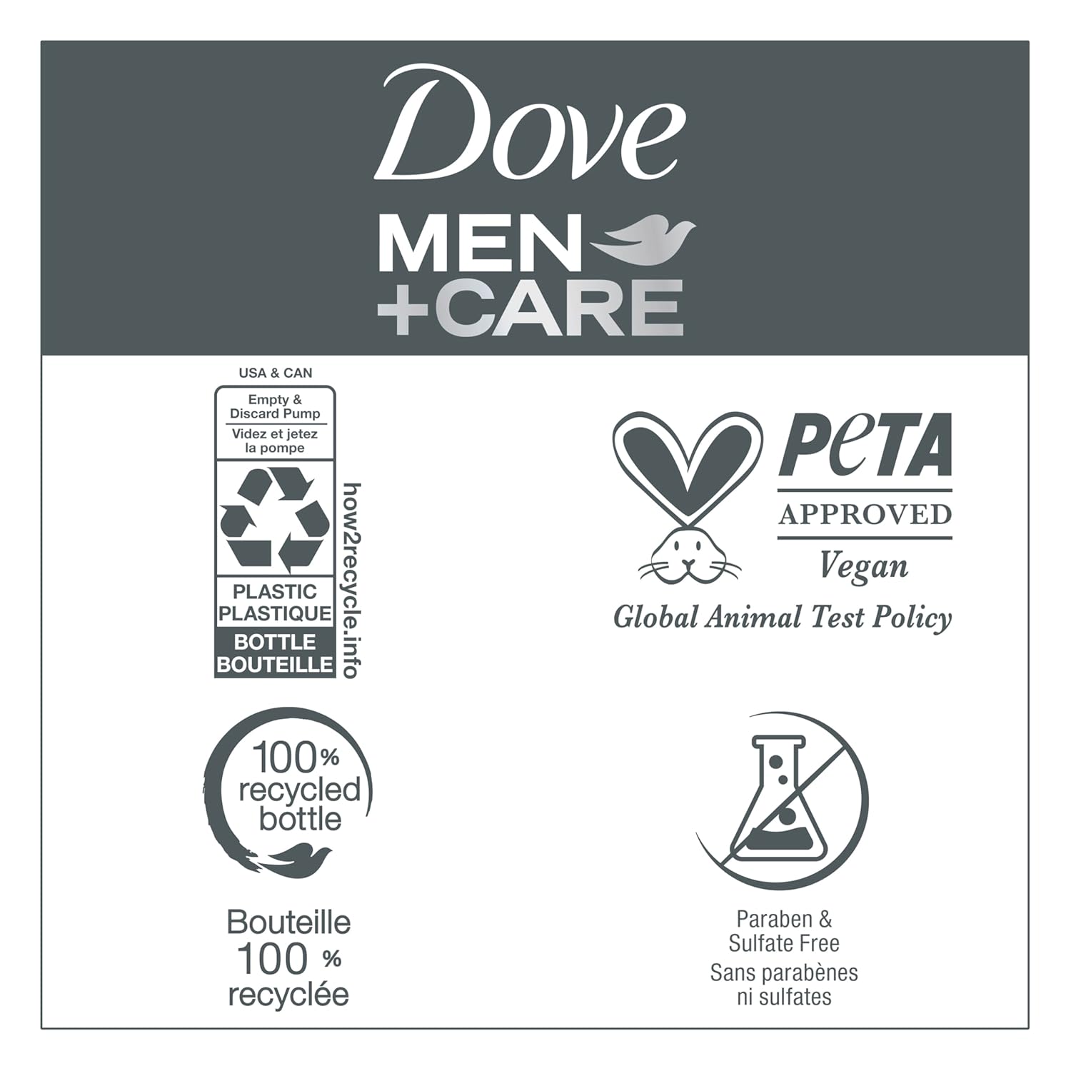 Dove Men+Care 2-in-1 Shampoo + Conditioner Gift Set for Men – Father's Day Stocking Stuffer with Sandalwood Scent, 17.5 fl oz