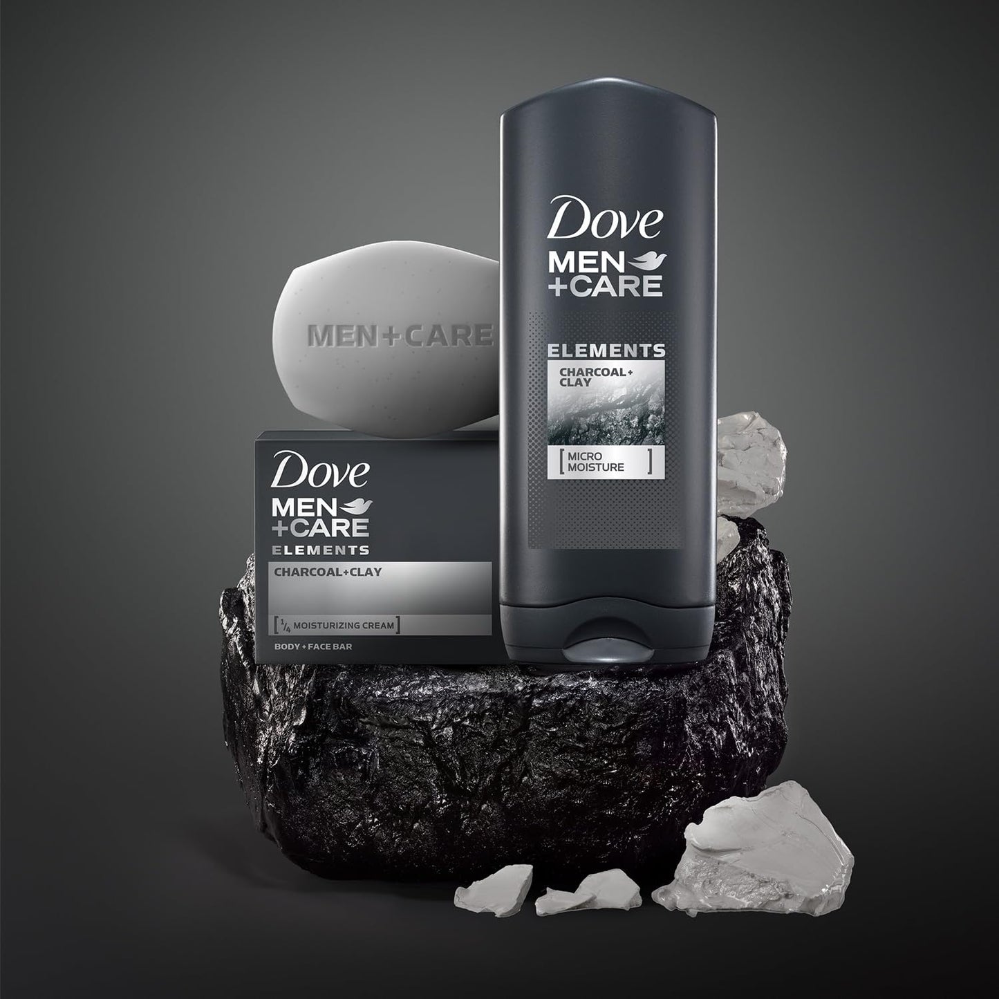 Dove Men+Care Body and Face Bar Bulk 2-Pack – Father's Day Gift for New Dads, Grooming Stocking Stuffer for Men