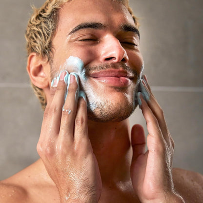 DOVE MEN + CARE Body and Face Scrub Eucalyptus — Essential Oil Exfoliating Paste for an Invigorating Sensory Shower