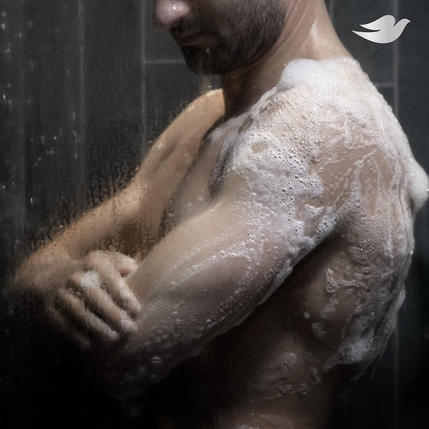 DOVE MEN + CARE Shower Tool 4 Pack – Daily Exfoliation Ritual for Men With Dry and Rough Skin