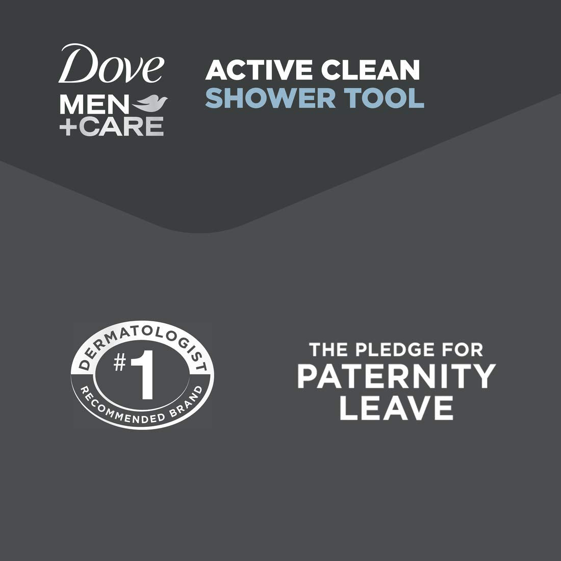 DOVE MEN + CARE Shower Tool 4 Pack – Daily Exfoliation Ritual for Men With Dry and Rough Skin