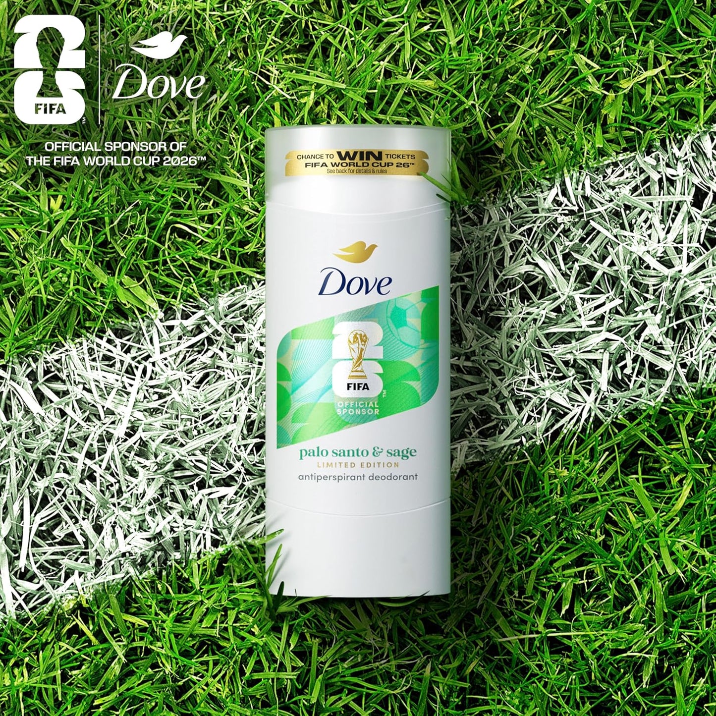 Dove Palo Santo & Sage Antiperspirant Stick – Travel-Size Antiperspirant for Hotel and Gym, 2.6 oz
