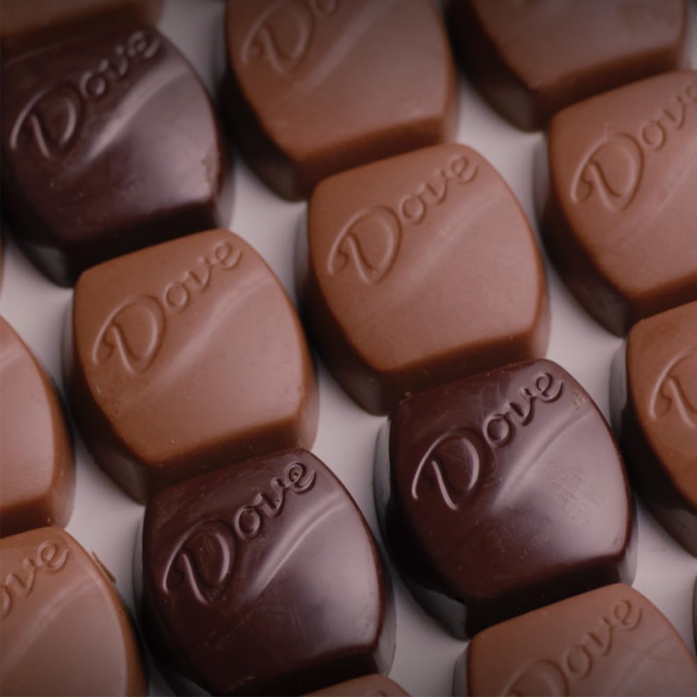 DOVE PROMISES Silky Smooth Premium Chocolate Collection in Foil-Wrapped Individual Pieces, Three-Flavor Assortment, 14 oz