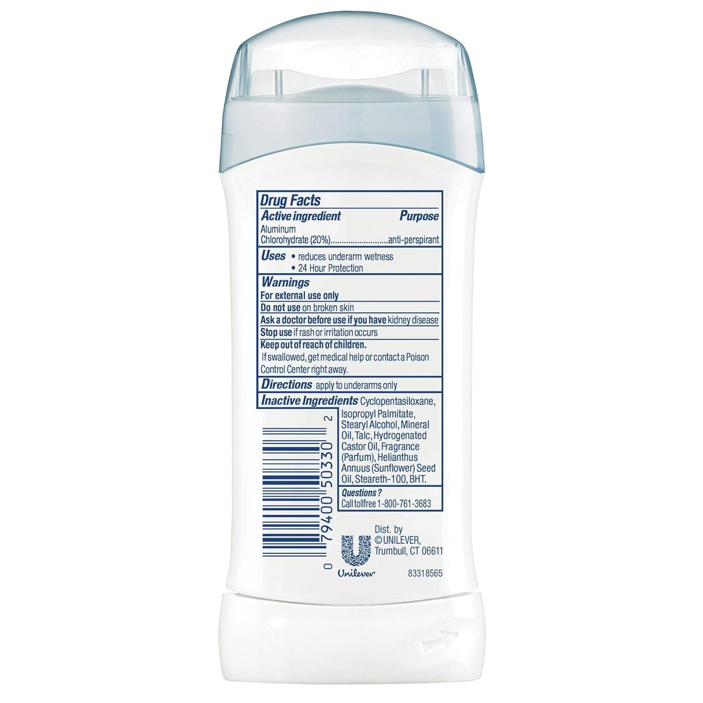 Dove Sensitive Antiperspirant – Nightly Wind-Down Underarm Care for Women Who Shave, Gentle Unscented Formula