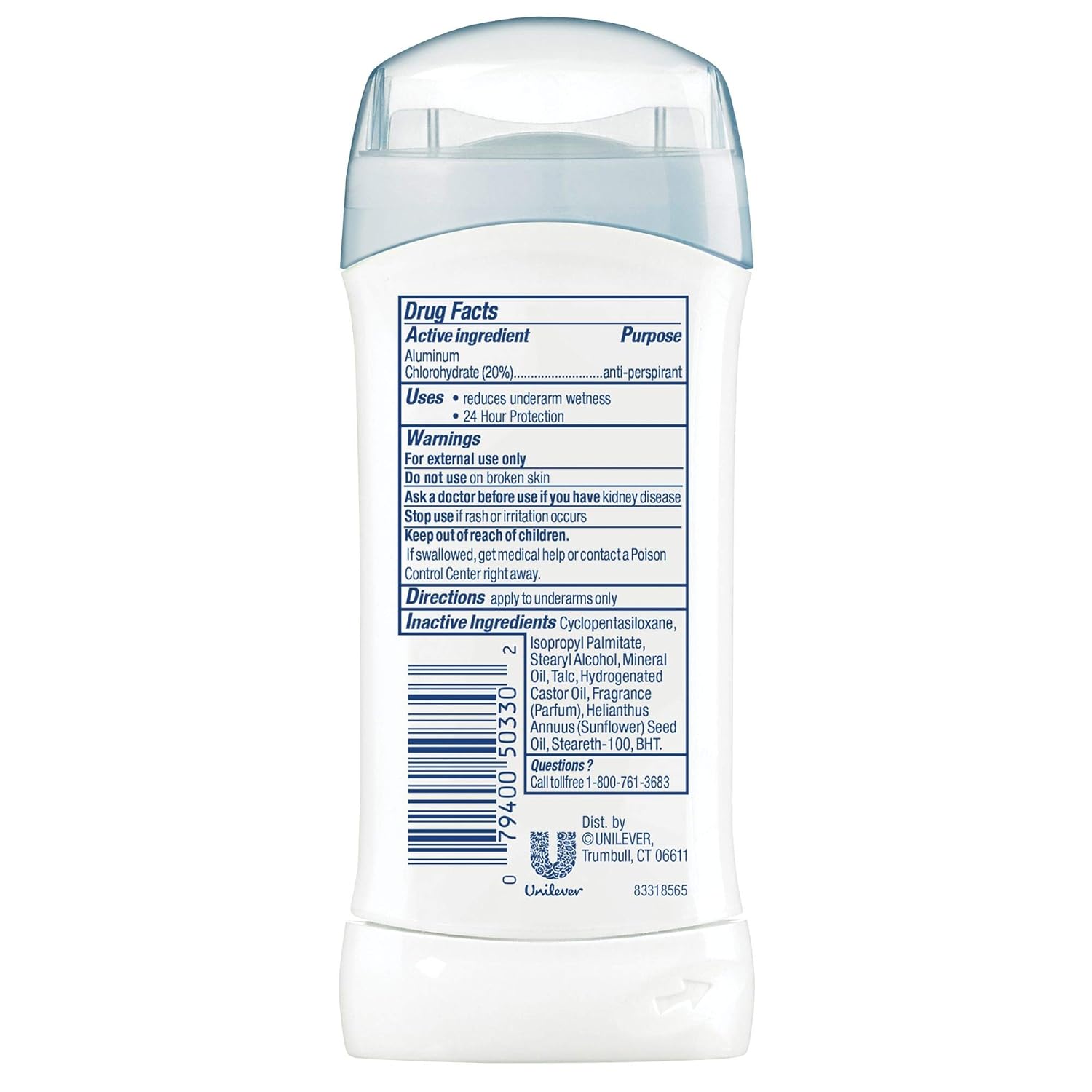 Dove Sensitive Antiperspirant – Nightly Wind-Down Underarm Care for Women Who Shave, Gentle Unscented Formula