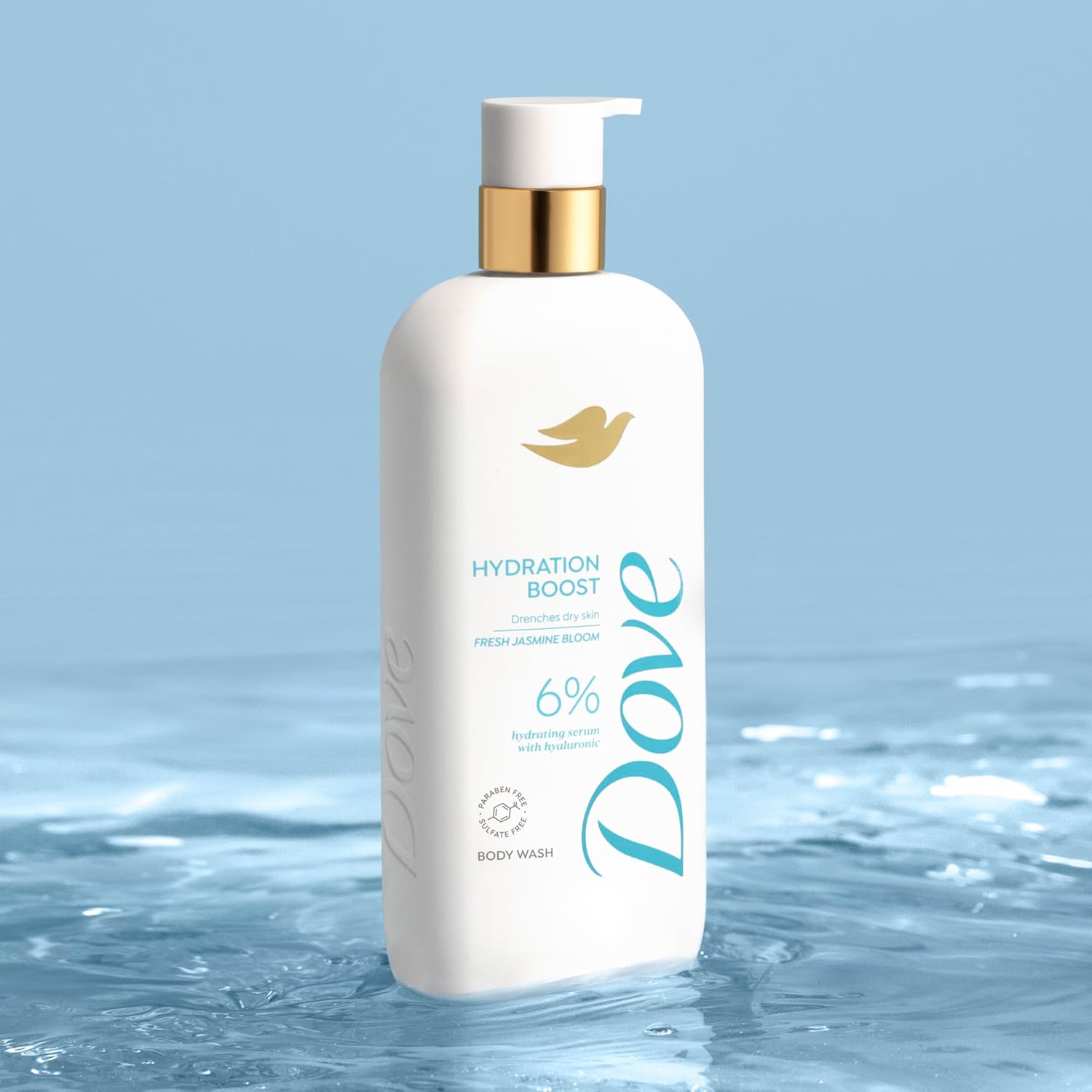 Dove Serum Body Wash Hydration Boost – Thoughtful Birthday Gift for Women Who Love Hyaluronic Acid Skincare, 18.5 Fl Oz
