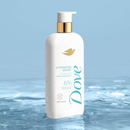 Dove Serum Body Wash Hydration Boost – Thoughtful Birthday Gift for Women Who Love Hyaluronic Acid Skincare, 18.5 Fl Oz