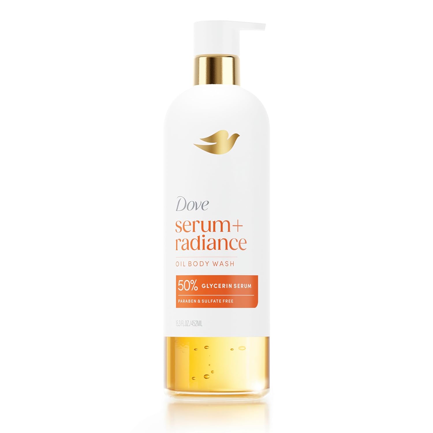 Dove Shower Oil Body Wash Serum – Mindful Hydrating Cleanser with Jojoba & Monoi Oils for Evening Self-Care Wind-Down, 15.3 fl oz