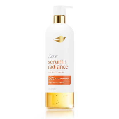 Dove Shower Oil Body Wash Serum – Mindful Hydrating Cleanser with Jojoba & Monoi Oils for Evening Self-Care Wind-Down, 15.3 fl oz