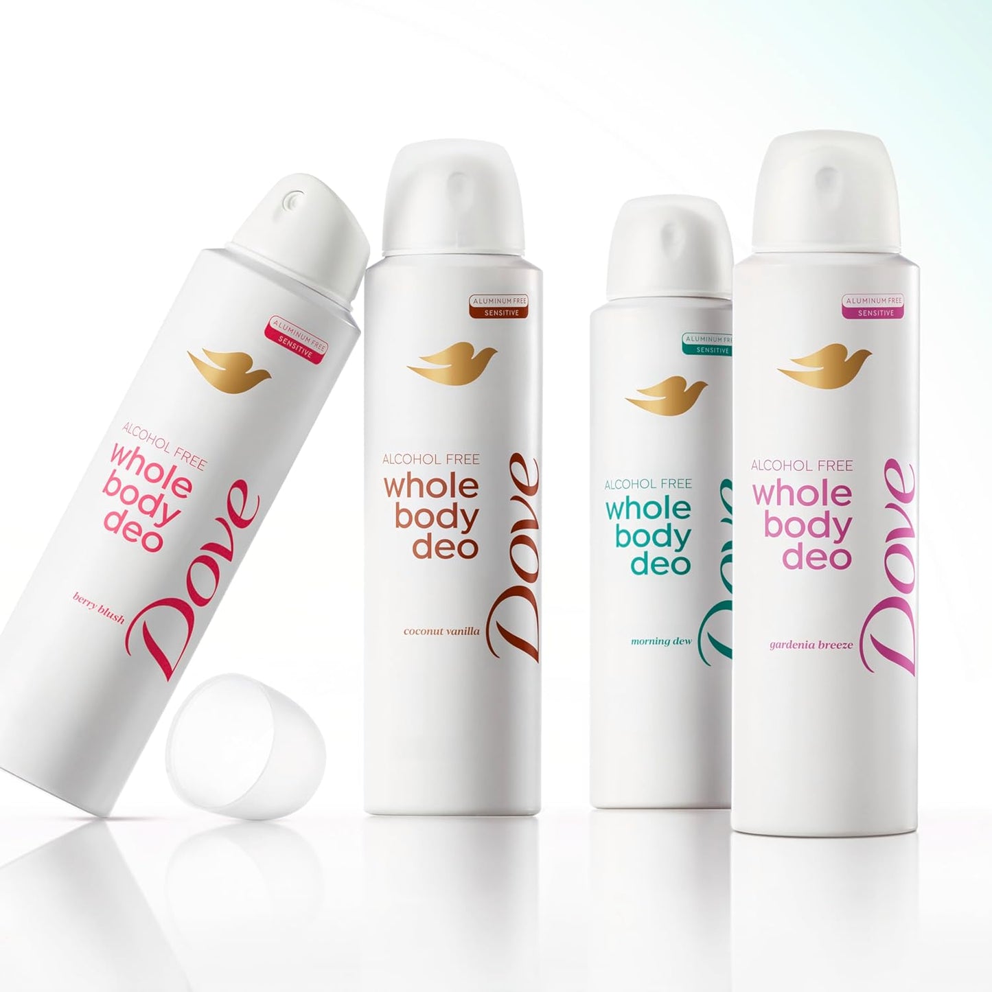 Dove Whole Body Deo Alcohol Free Deodorant Spray for Women – Thoughtful Birthday Gift for Her, Morning Dew 4 oz