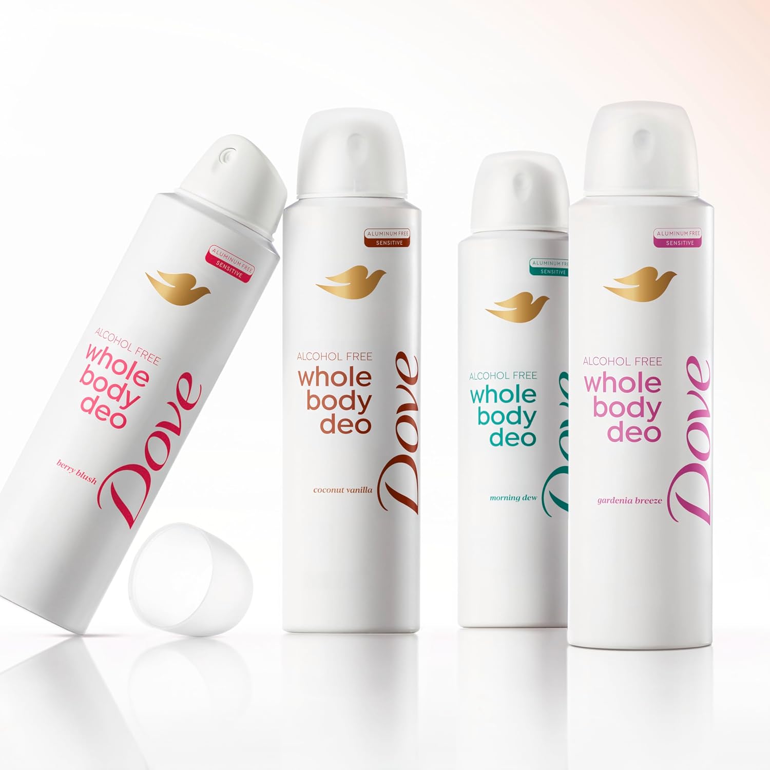 Dove Whole Body Deo Coconut Vanilla 4 oz – Dermatologist and Gynecologist Tested Deodorant Spray for Intimate and Sensitive Skin