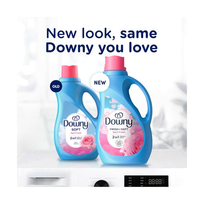 Downy April Fresh Liquid Fabric Softener – Self-Care Laundry for Bedroom Linens, Long-Lasting Floral Scent