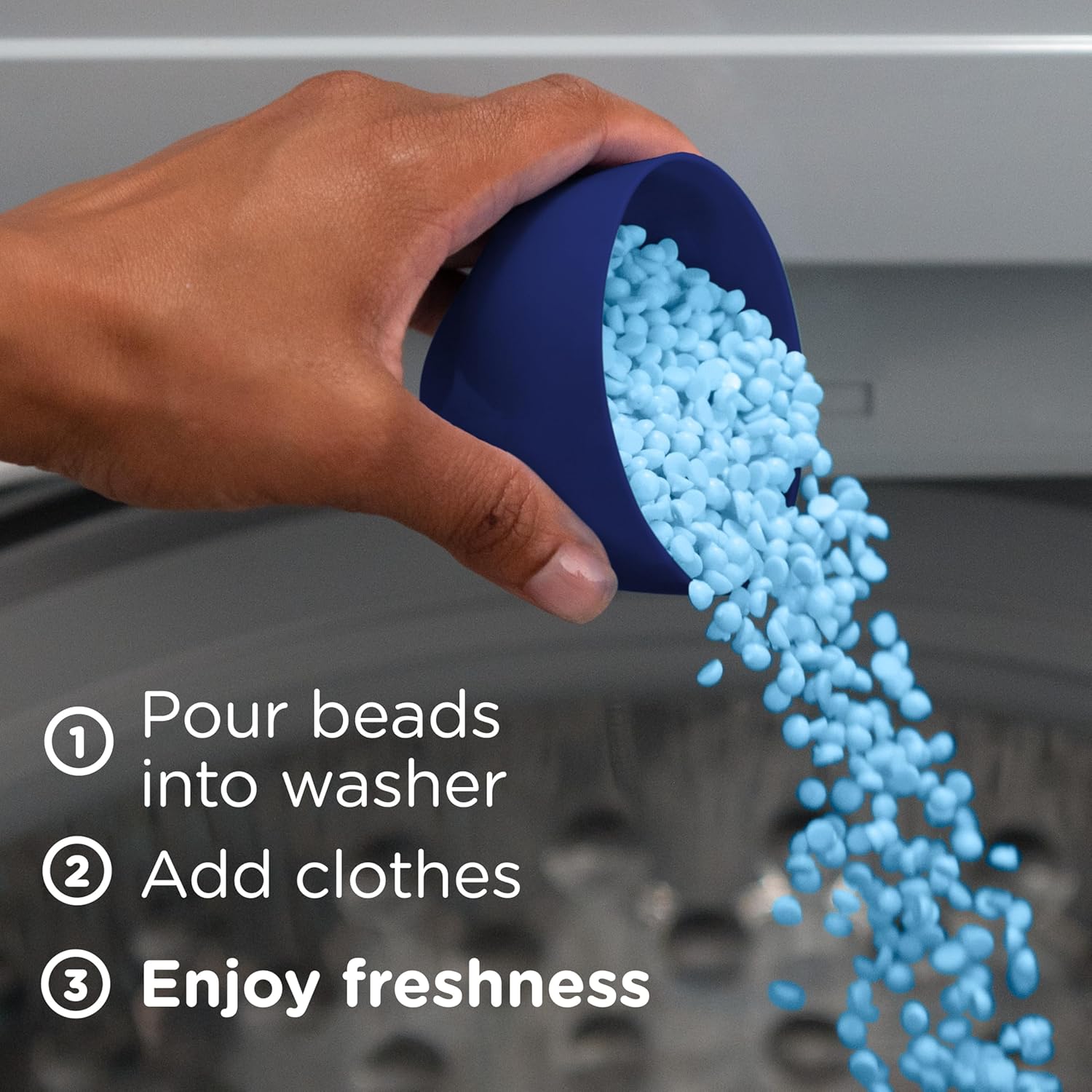Downy Balance In-Wash Scent Booster Beads – Mild Rain and Eucalyptus Freshener for Kids Bedroom Sheets, 24 oz