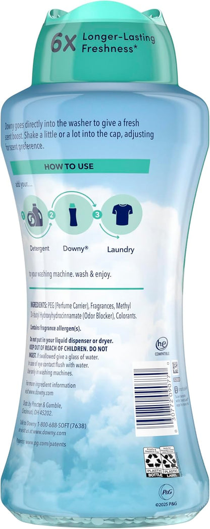 Downy Cool Cotton In-Wash Scent Booster Beads – 24 oz Premium Laundry Fragrance Upgrade for Master Closet and Hotel-Fresh Linens