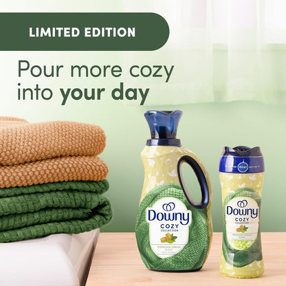 Downy Cozy Collection In-Wash Scent Booster Beads – Pistachio Cream Hostess Gift for Housewarming & Holiday Self-Care, 7.8 oz Limited Edition