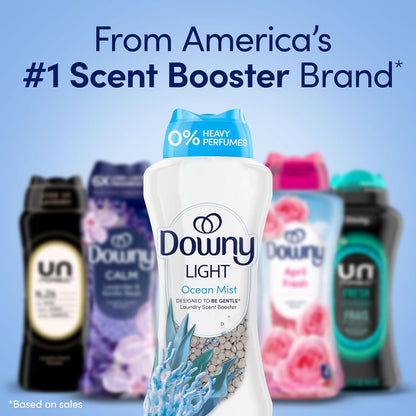 Downy Light Laundry Scent Booster Beads – Subtle Scent Boost for Nightly Wind-Down Laundry and Self-Care Linens