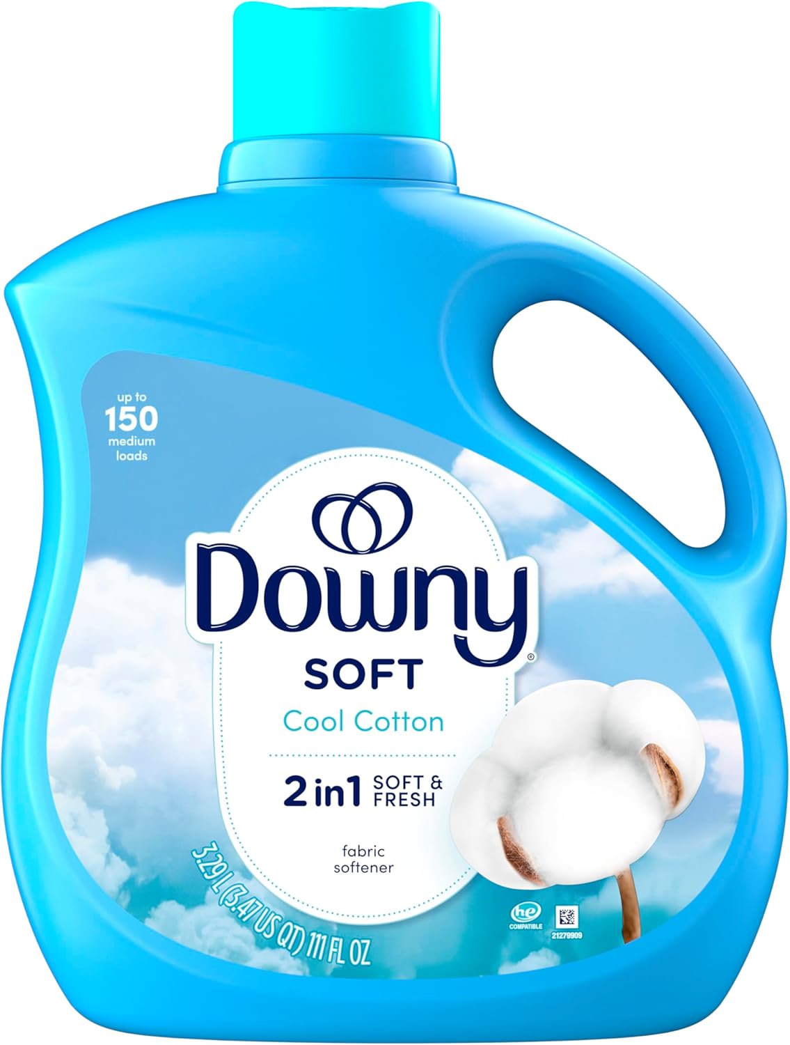 Downy Soft Fabric Conditioner April Fresh, 111 fl oz, Routine Laundry Solution for Busy Professionals and Study-From-Home Apparel