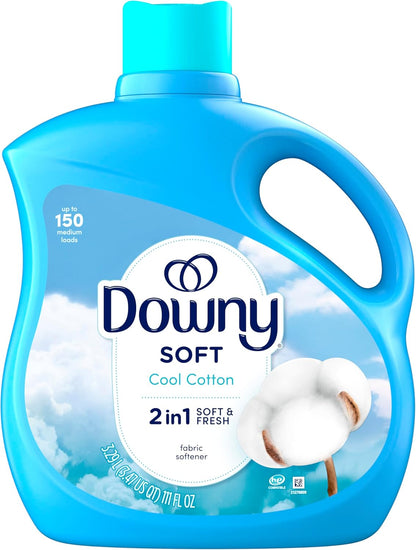 Downy Soft Fabric Conditioner April Fresh, 111 fl oz, Routine Laundry Solution for Busy Professionals and Study-From-Home Apparel