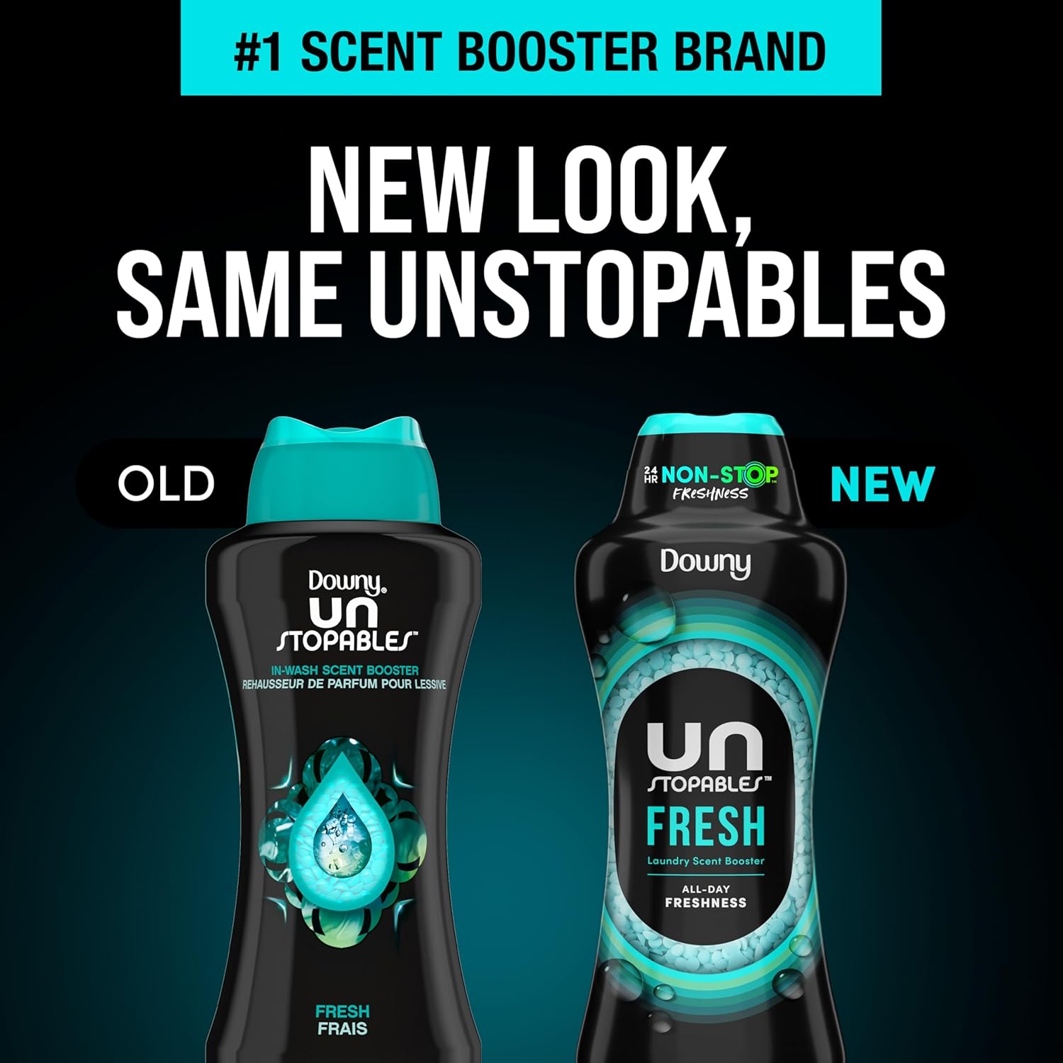 Downy Unstopables In-Wash Scent Booster Beads, Fresh Scent – Family-Safe Laundry Freshness for Kids' Clothes and School Uniforms