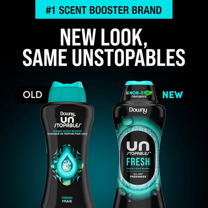 Downy Unstopables In-Wash Scent Booster Beads, Fresh Scent – Family-Safe Laundry Freshness for Kids' Clothes and School Uniforms