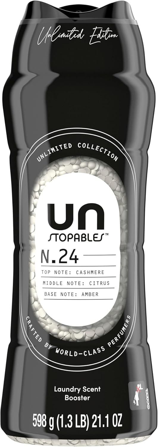 Downy Unstopables Unlimited Collection No. 24 Cashmere In-Wash Scent Beads – Mindful Bedtime Ritual for Better Sleep, 21.1 oz