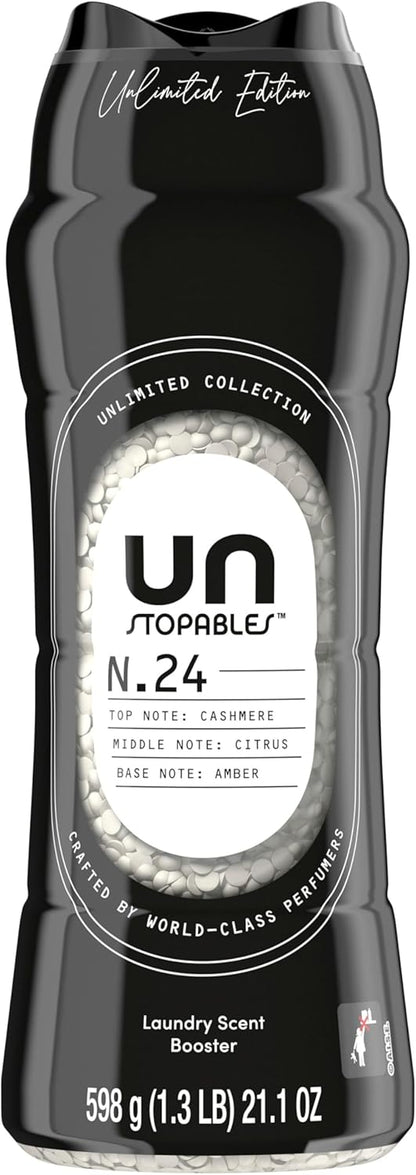 Downy Unstopables Unlimited Collection No. 24 Cashmere In-Wash Scent Beads – Mindful Bedtime Ritual for Better Sleep, 21.1 oz