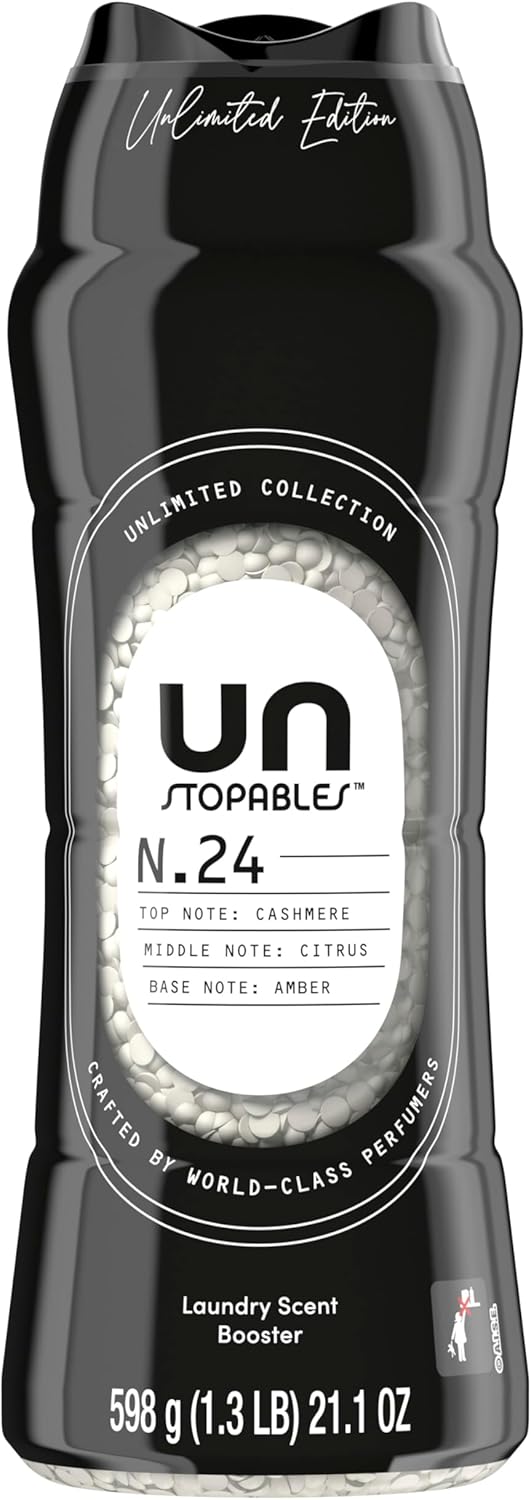 Downy Unstopables Unlimited Collection No. 24 Cashmere In-Wash Scent Beads – Mindful Bedtime Ritual for Better Sleep, 21.1 oz