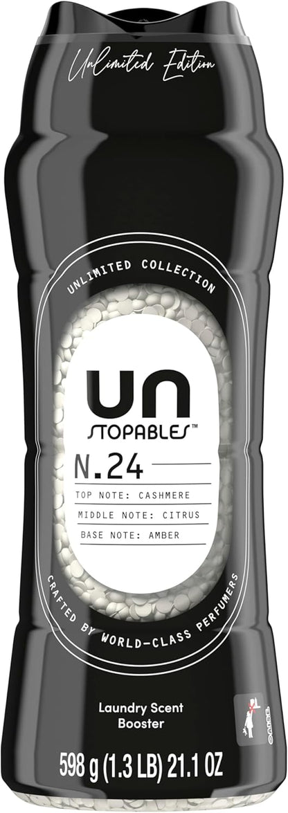 Downy Unstopables Unlimited Collection No. 24 Cashmere In-Wash Scent Beads – Mindful Bedtime Ritual for Better Sleep, 21.1 oz