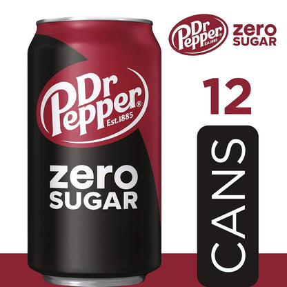 Dr Pepper Diet Soda – Versatile Outdoor Beverage for Game Day, Backyard Parties, and Cookouts, 12 fl oz Cans, Pack of 24