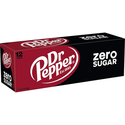 Dr Pepper Diet Soda – Versatile Outdoor Beverage for Game Day, Backyard Parties, and Cookouts, 12 fl oz Cans, Pack of 24