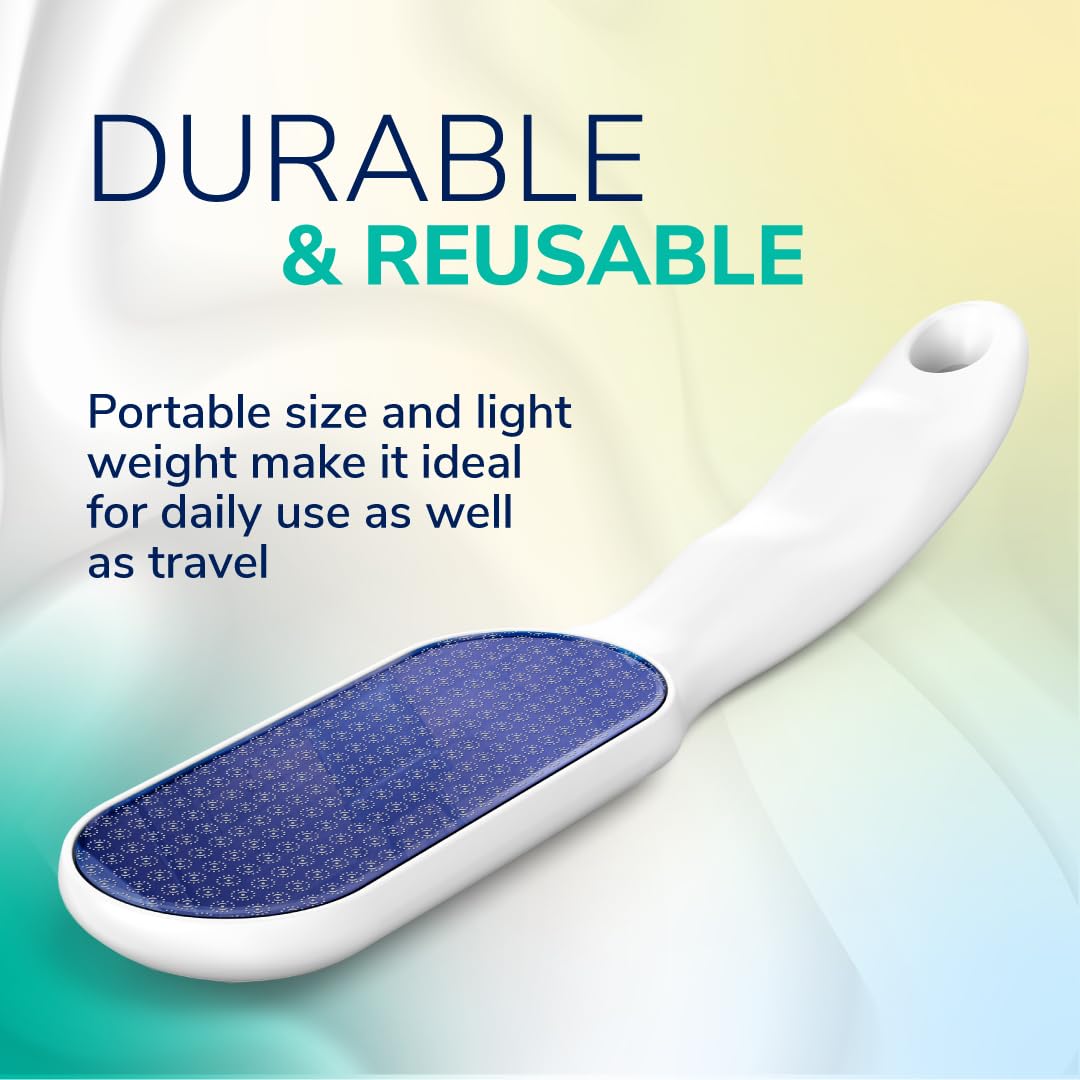 Dr. Scholl's Nano Glass Foot File – Thoughtful Birthday Gift for Her, At-Home Pedicure Self-Care