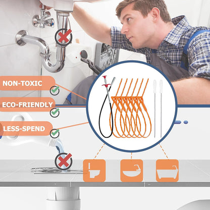 Drain Clog Remover 9-Pack Set – Practical Housewarming Gift for New Homeowners and Renters