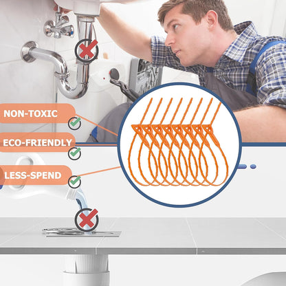 Drain Hair Remover – 25 Inch Flexible Sink Auger for Fast DIY Clog Fixes