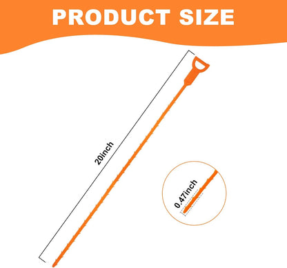 Drain Snake Clog Remover - Fast Acting Drain Hair Puller for Apartment Bathroom and Kitchen Sinks