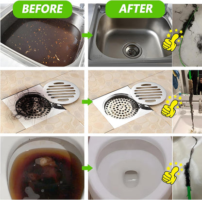 Drain Snake Set - Sleek Bathroom and Kitchen Accessory That Keeps Your Sinks Picture-Perfect