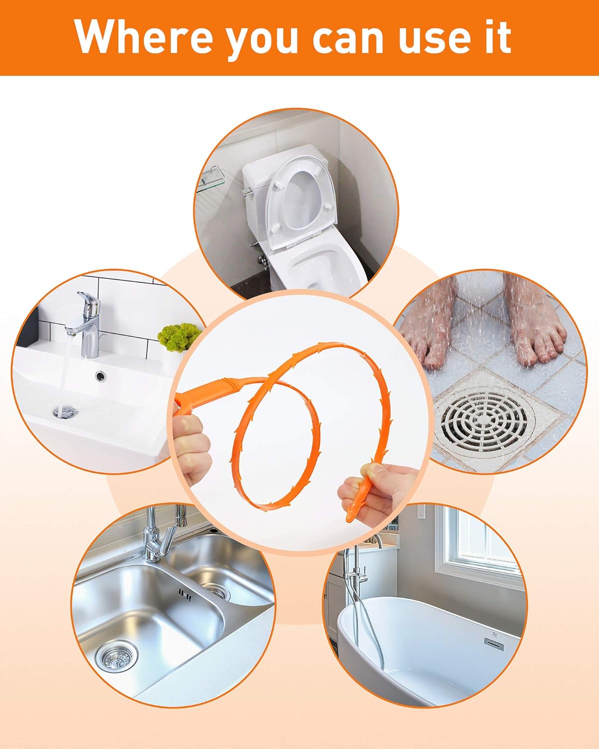 Drain Weasel – Chemical-Free Shower Drain Snake for Worry-Free Home Maintenance