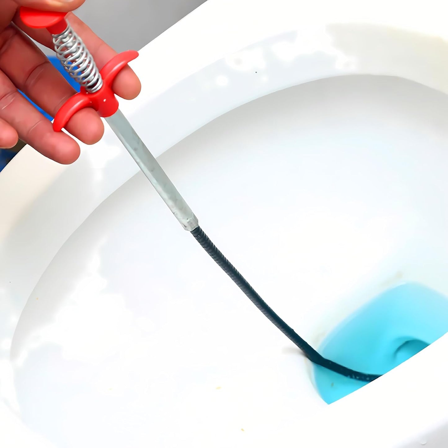 DrainWorx Drain Snake – Outdoor Gutter and Downspout Cleaning Tool for Yard Drainage
