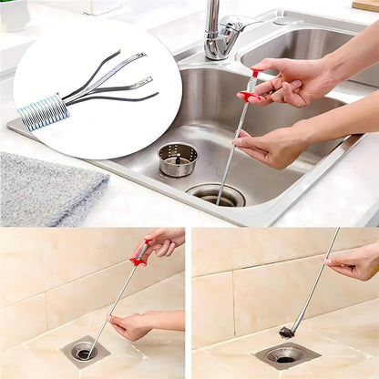DrainWorx Drain Snake – Outdoor Gutter and Downspout Cleaning Tool for Yard Drainage